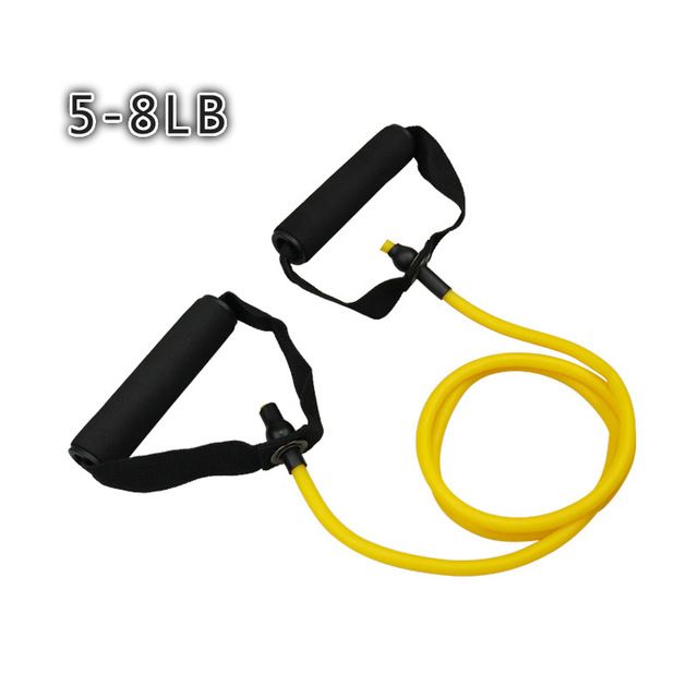 5 Levels Yoga Pull Rope Resistance Bands Fitness Gum Elastic Bands Fitness Equipment-Yellow