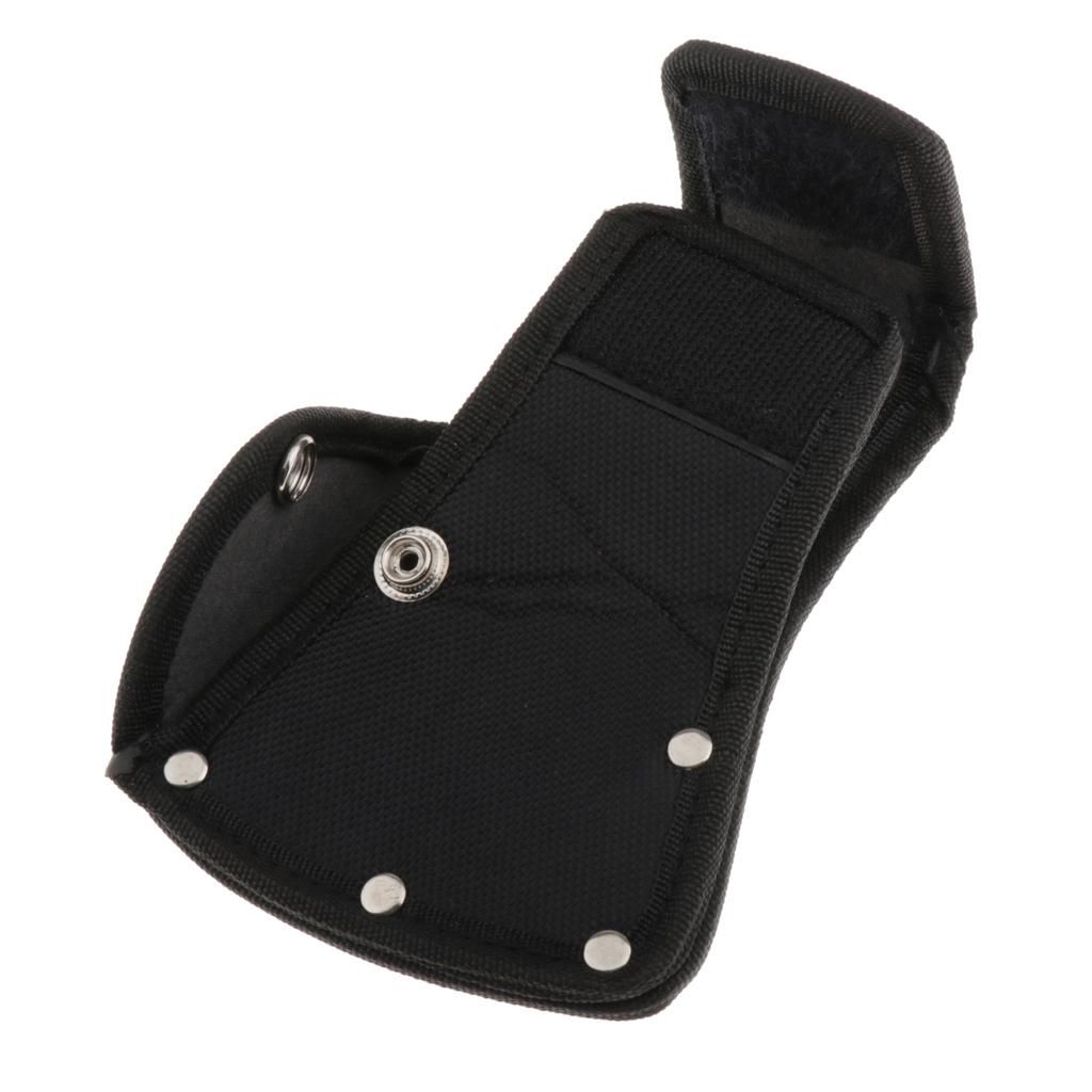 Durable Oxford Cloth Axe Blade Protection Sheath Cover 15.5x11cm Black
