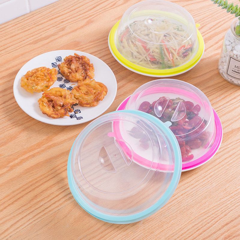 2Pcs Microwave Oven Food Heating Anti-splash Covers-Red