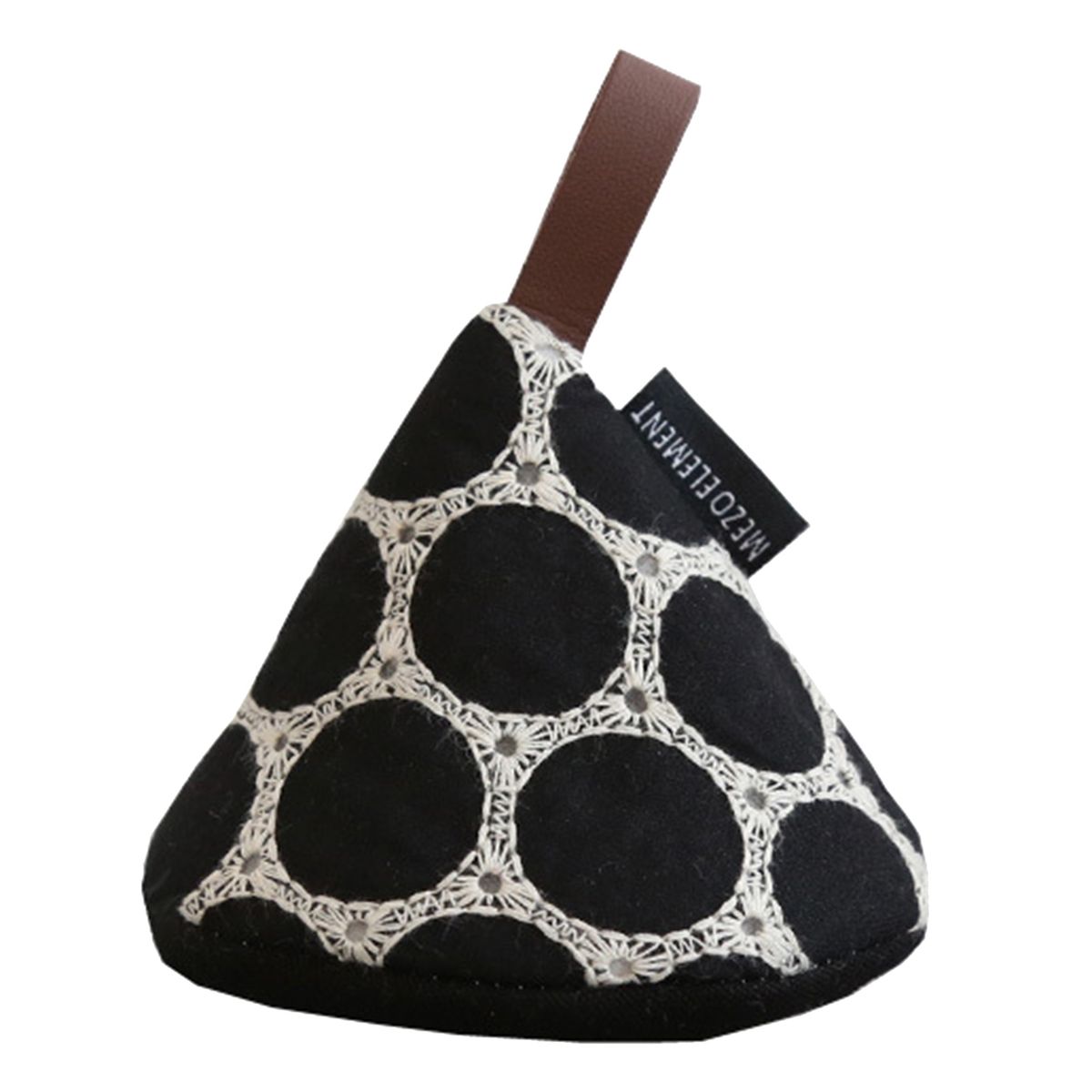 Pot Handle Mitt Triangle Cotton Handle Cover Kitchen Tool Black
