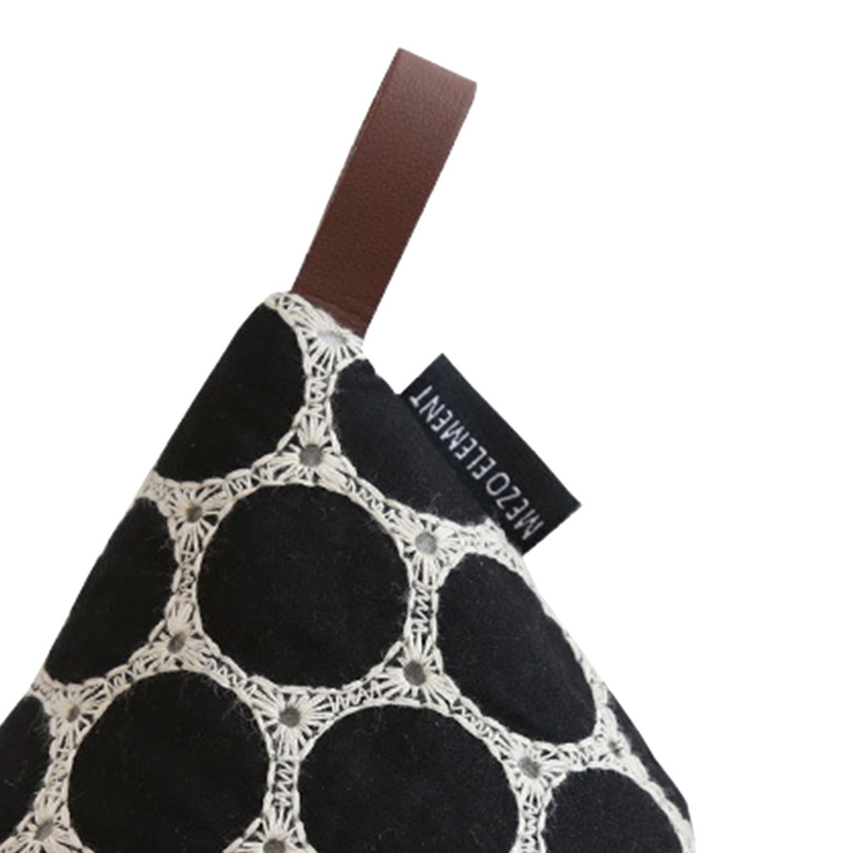 Pot Handle Mitt Triangle Cotton Handle Cover Kitchen Tool Black