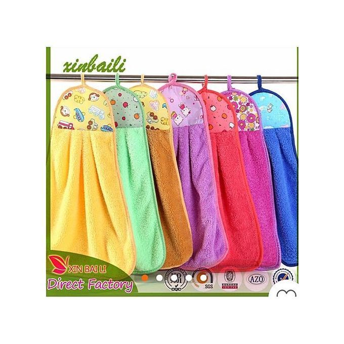 Set Of 12 Pieces Kitchen Colorful Hand Towels-Napkins