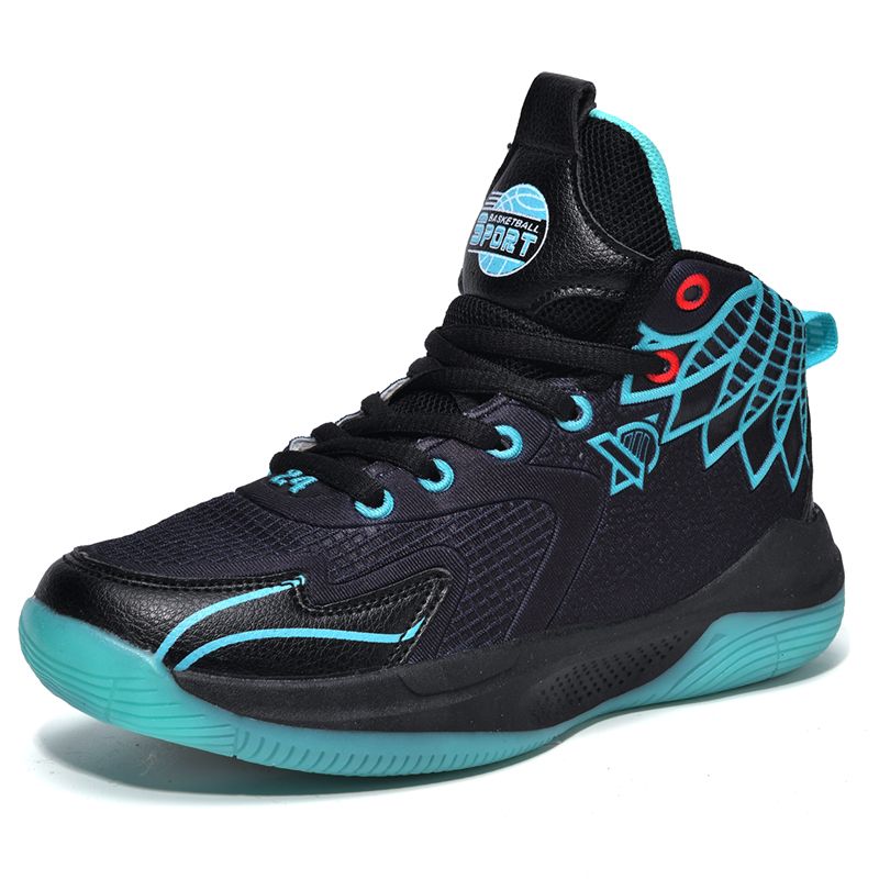 Boys Basketball Shoes Anti Slip Breathable Sports Trainers