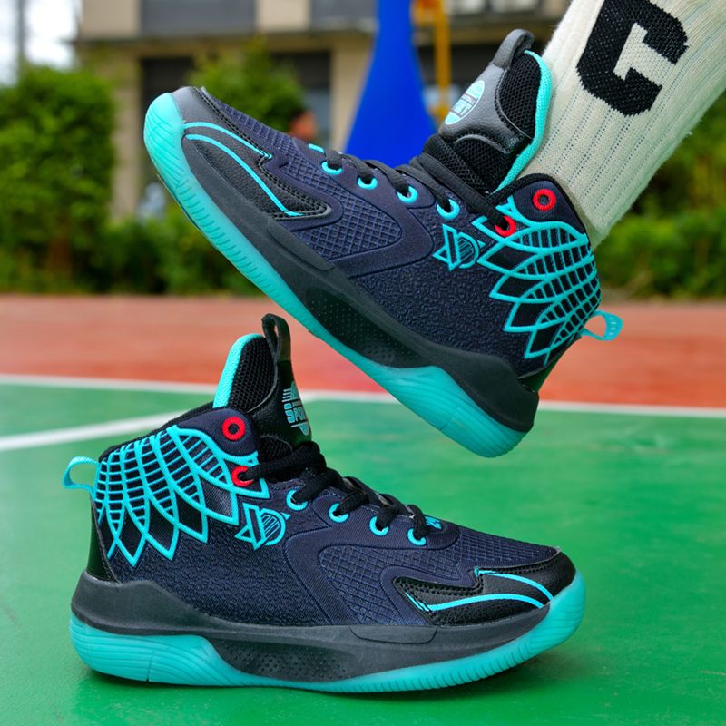 Boys Basketball Shoes Anti Slip Breathable Sports Trainers