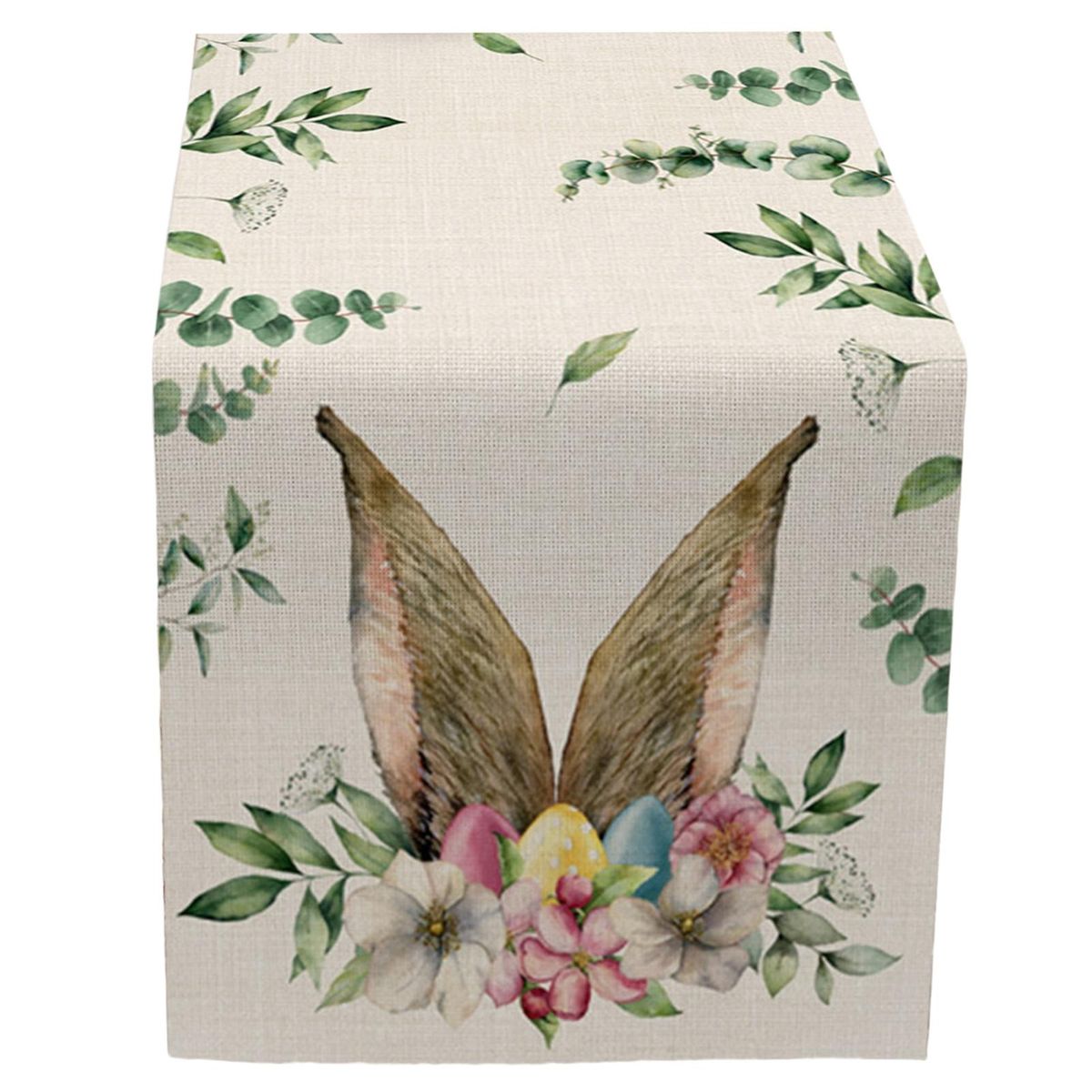 Table Mat Rabbit Table Runner Mat Happy Easter Decoration E