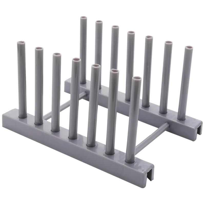 Kitchen Organizer Pot Lid Rack Dish Rrain Rack Spoon Holder Shelf  Board Rack Pan Cover Stand Kitchen Accessories Gray