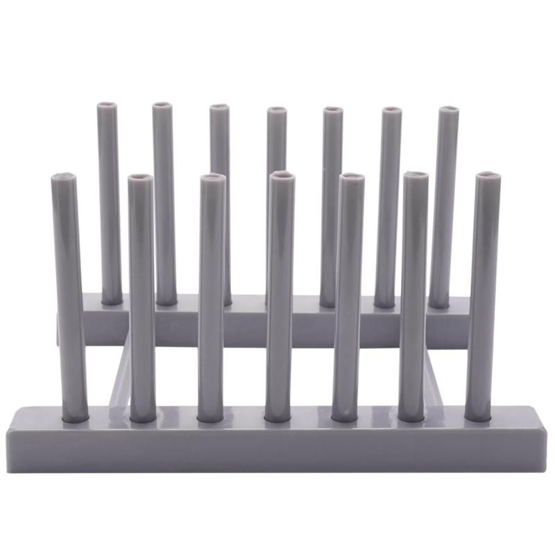 Kitchen Organizer Pot Lid Rack Dish Rrain Rack Spoon Holder Shelf  Board Rack Pan Cover Stand Kitchen Accessories Gray