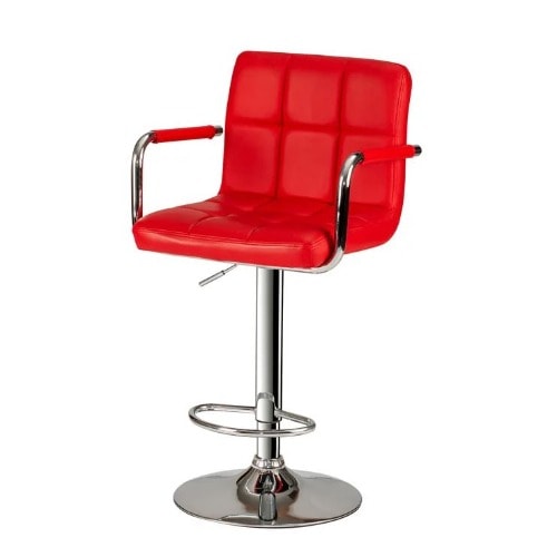 Adjustable Height Bar Stool 02 - Red