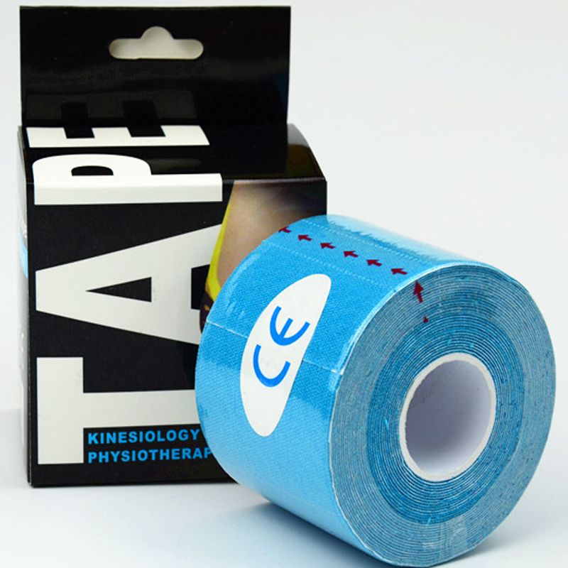 Retail Box Packaging 5cmx5m Tape Kinesiology Tape Muscle Sport Tape, 3rolls/lot