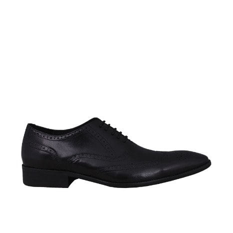 Men's Brogues Lace-up Leather Shoe Msh-3765  - Black