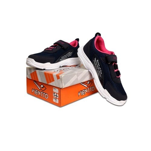 Vientto Turkey Boys Sneaker - Lightweight Kids Canvas -black