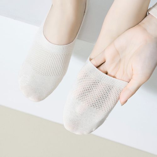 5 Pairs Summer No Show Women Socks,Casual Cotton Boat Socks