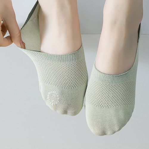 5 Pairs Summer No Show Women Socks,Casual Cotton Boat Socks