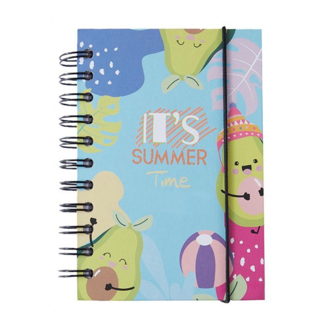 A6 Spiral Notebook 4.13x6.18inch Ruled Notebook For Students SUMMER