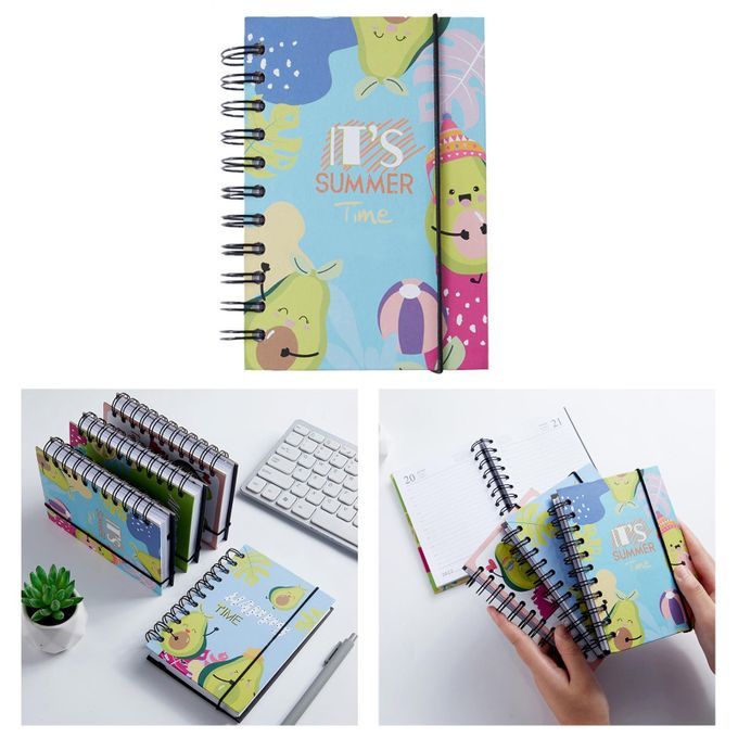 A6 Spiral Notebook 4.13x6.18inch Ruled Notebook For Students SUMMER