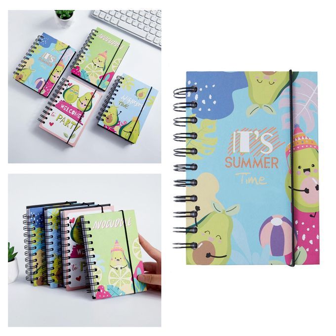 A6 Spiral Notebook 4.13x6.18inch Ruled Notebook For Students SUMMER