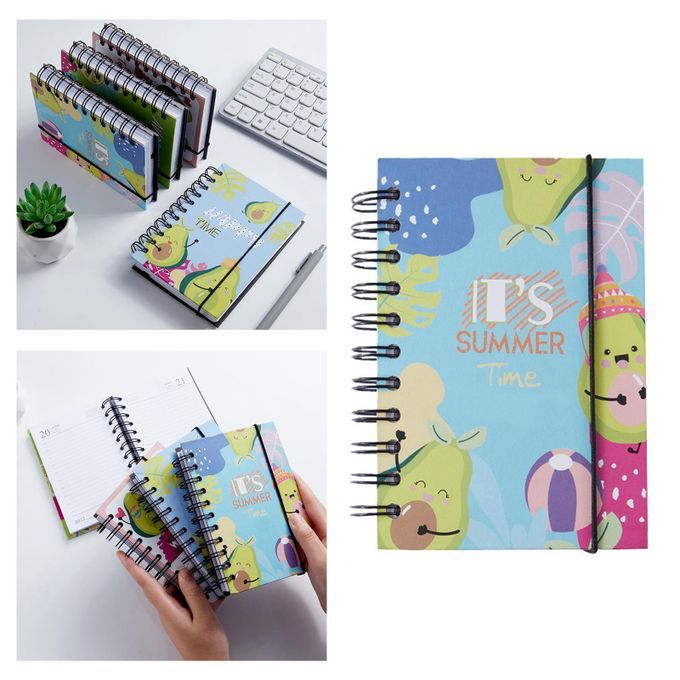 A6 Spiral Notebook 4.13x6.18inch Ruled Notebook For Students SUMMER