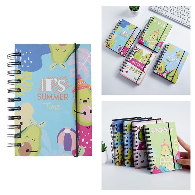 A6 Spiral Notebook 4.13x6.18inch Ruled Notebook For Students SUMMER