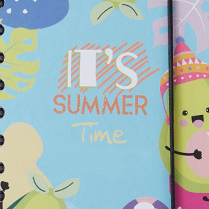 A6 Spiral Notebook 4.13x6.18inch Ruled Notebook For Students SUMMER