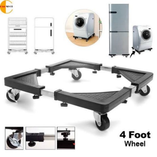 Moveable Base Stand With Wheels For Washing Machine And Refrigerator