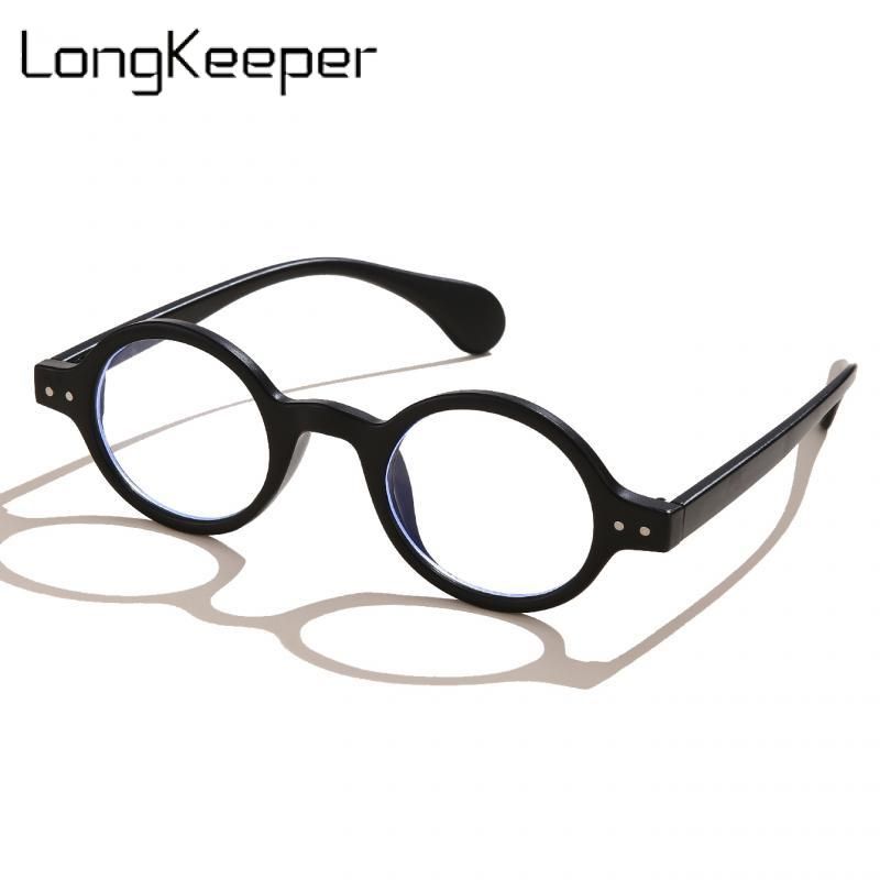 (leopard)Trend Office Anti Blue Rays Glasses Retro Small Round Eyewear Frame