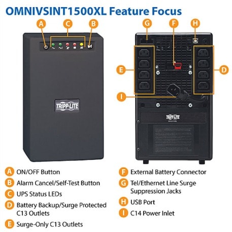 Omnivs 230v 1500va 940w Line-interactive Ups