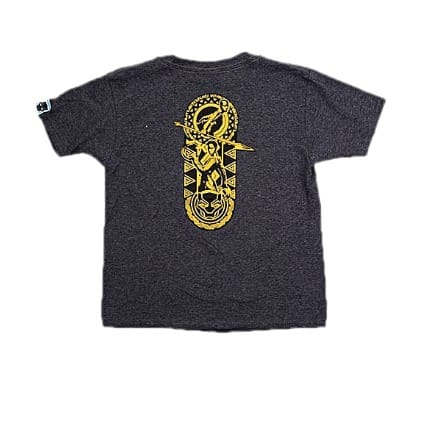 Black Panther Front And Back Graphic Tshirt - Grey