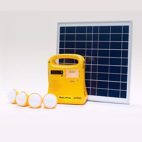 Spark Solar Lighting System + Music Player - 4bulbs