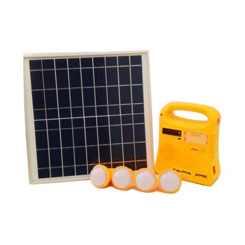 Spark Solar Lighting System + Music Player - 4bulbs