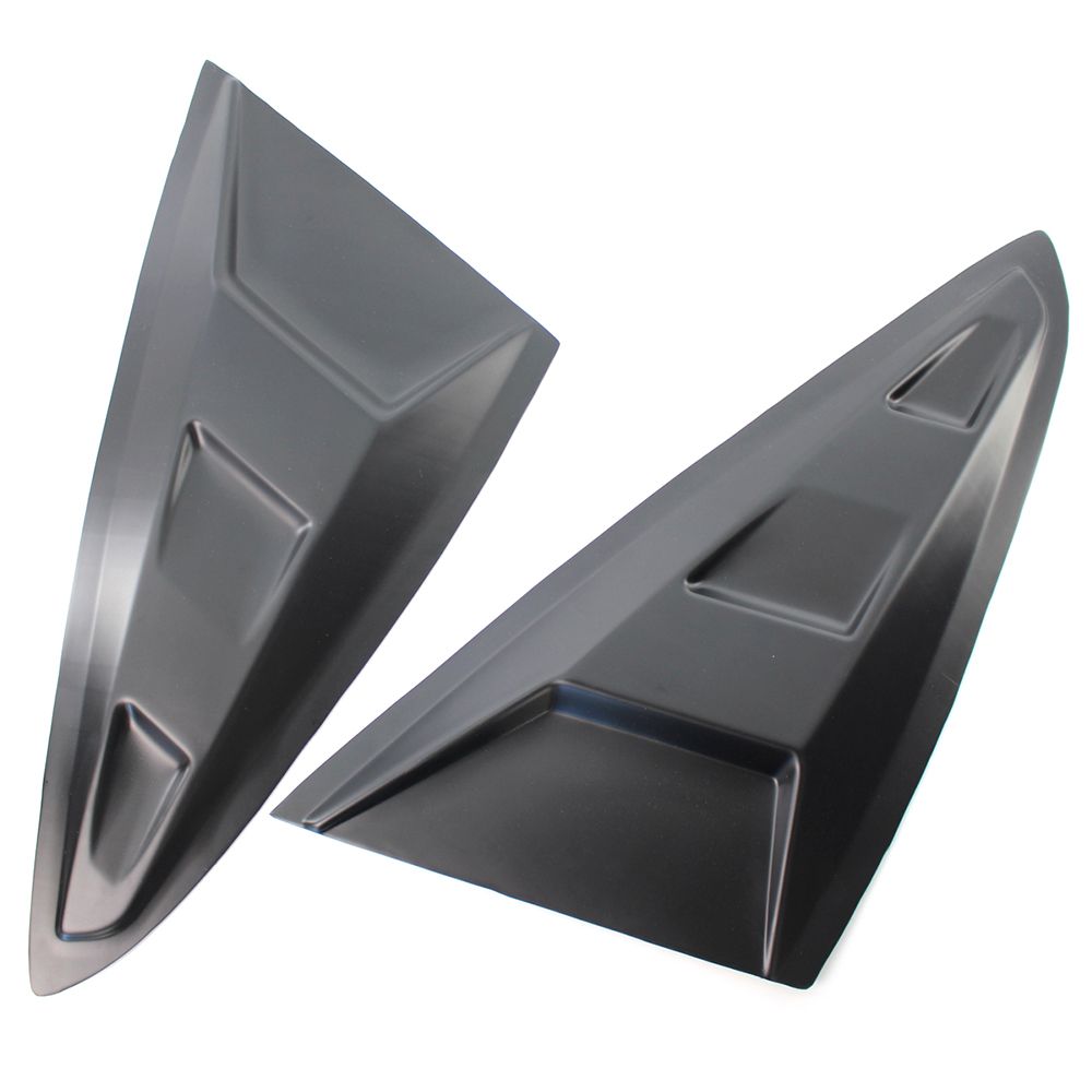 1 Pair Of Black Side Window  Scoop Louver Cover Replacement