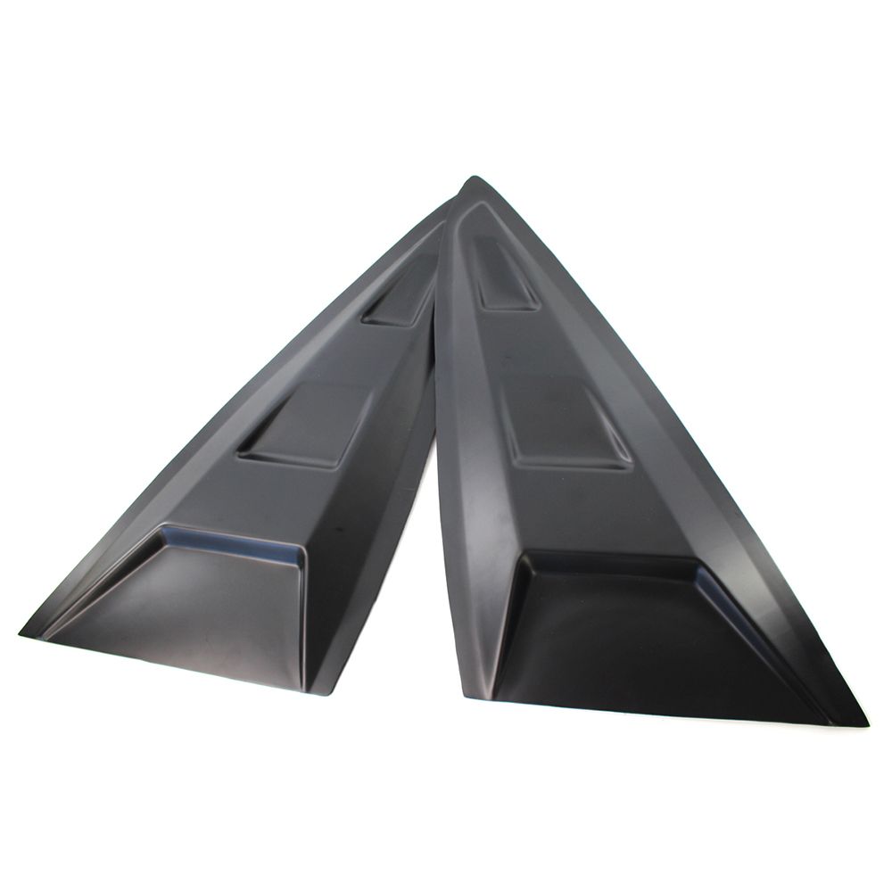 1 Pair Of Black Side Window  Scoop Louver Cover Replacement