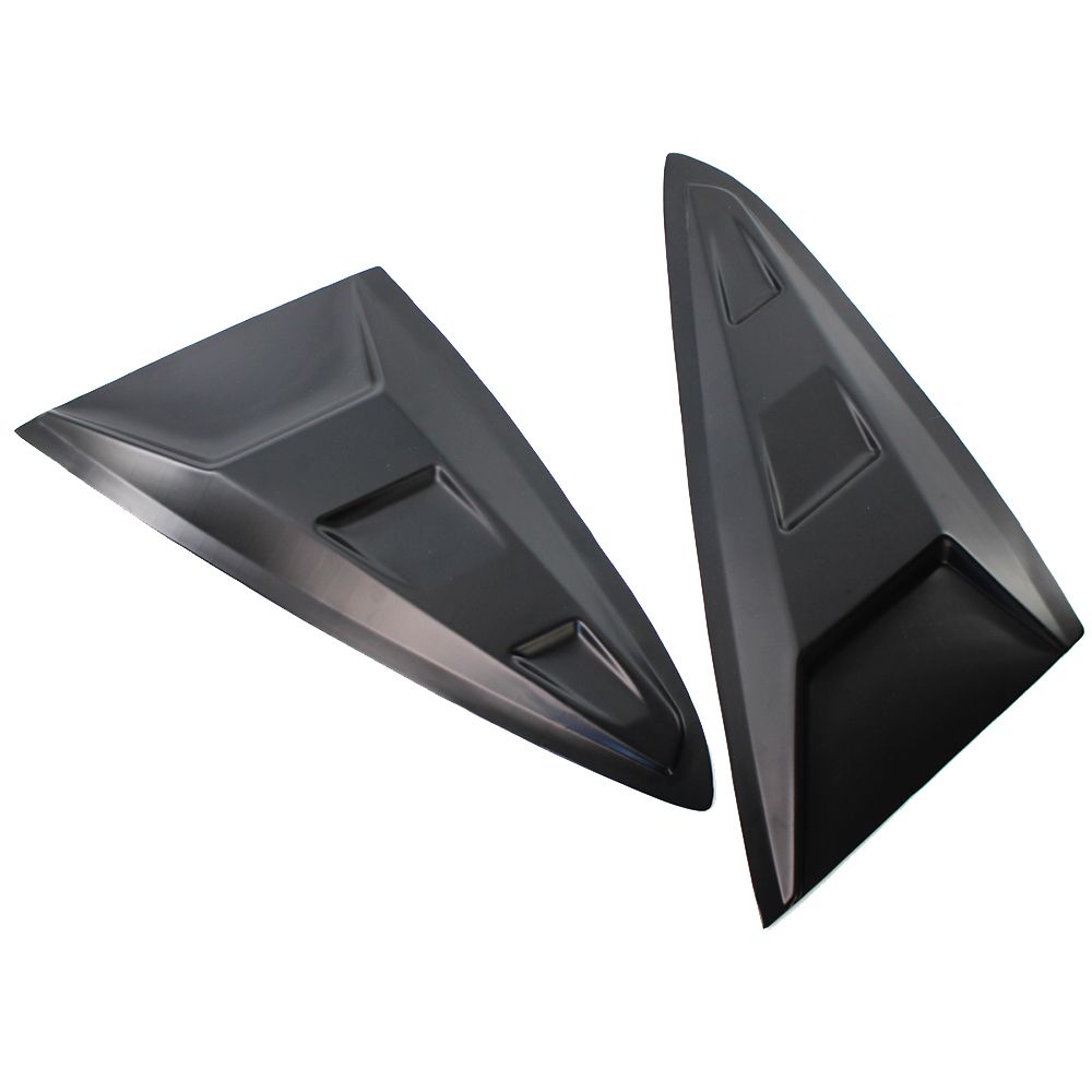 1 Pair Of Black Side Window  Scoop Louver Cover Replacement