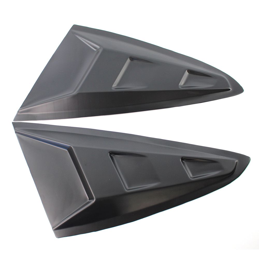 1 Pair Of Black Side Window  Scoop Louver Cover Replacement
