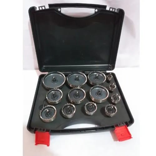Hole Saw Set Hss Metal And Stainless - 13 Pieces