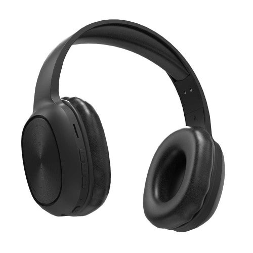 Sound Tec Pure Bass Fm Wireless Over-ear Headphone - Black
