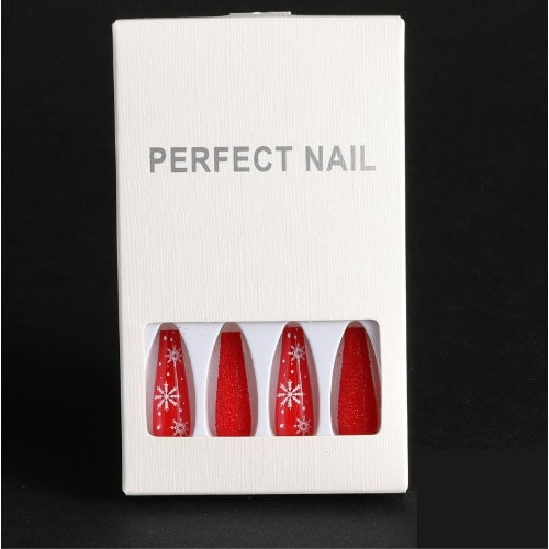 Ballet Coffin Full Cover Long Press On Nail - Sm14211012  - 24 Pieces