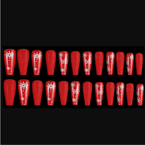 Ballet Coffin Full Cover Long Press On Nail - Sm14211012  - 24 Pieces
