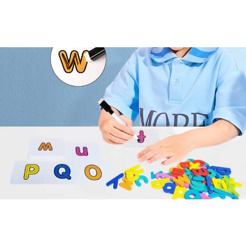 Spelling  Game: Learn & Write Phonics -  Writing Flash Cards With Alphabets Blocks