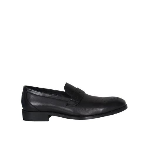 Men’s Detailed Formal Slip-on Shoe - Black - Msh- 4703