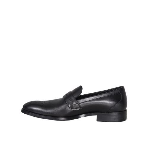 Men’s Detailed Formal Slip-on Shoe - Black - Msh- 4703