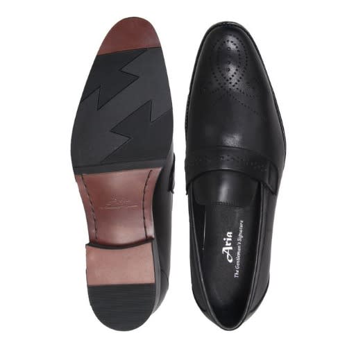 Men’s Detailed Formal Slip-on Shoe - Black - Msh- 4703
