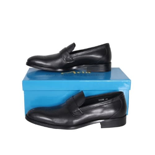 Men’s Detailed Formal Slip-on Shoe - Black - Msh- 4703