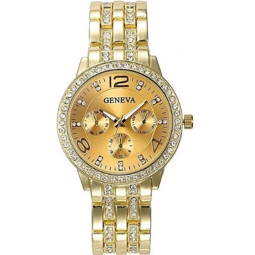 Classy Bracelet Wrist Watch - Gold