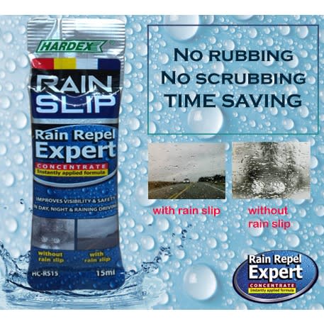 Hardex Rain Slip Rain Repel Expert - 15ml X 4pcs Pack.