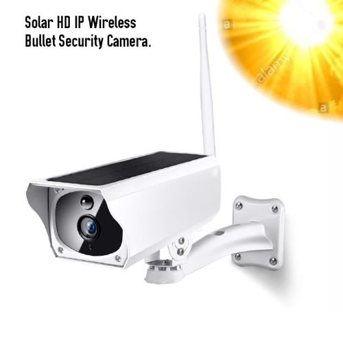 Solar Wireless Hd Ip Bullet Security Camera.