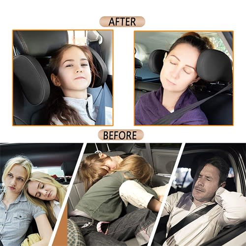 Adultable Adult & Kids Car Seat Headrest Neck Support Sleeping Pillow