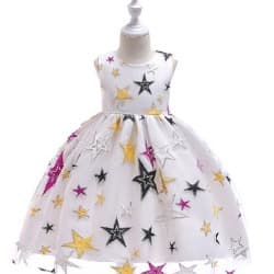 Cute Baby Girl's Flared Dress