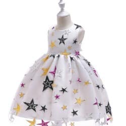 Cute Baby Girl's Flared Dress
