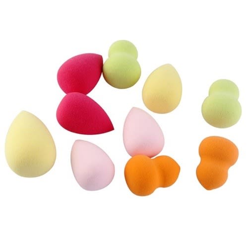 10 Sets Of Beautymakeup Puffs Blenders