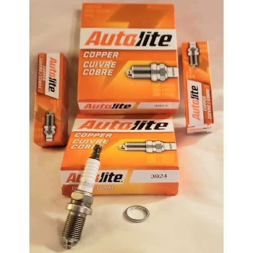 3924 Copper Resistor Spark Plug - 4pcs